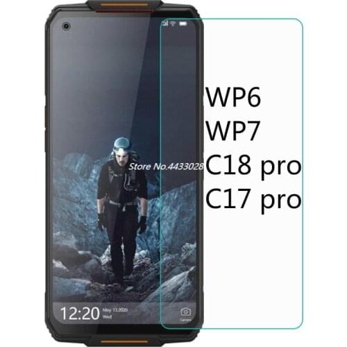 2 Pieces Tempered Glass For Oukitel WP6 WP7 C18 C17 Pro Screen Protector 2.5D 9H For Oukitel C18pro C17pro Protective Film Glass