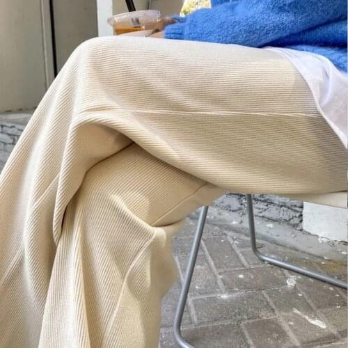 Women Pants Womens Autumn And Winter High Waist Casual Pants Loose Straight Trousers Pantalones De Mujer