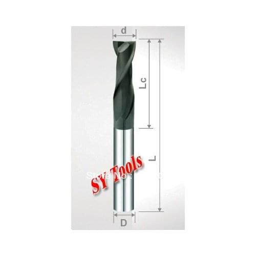 10pcs 5mm Two Flutes Milling Tools Carbide CNC Endmill Router bits hrc45