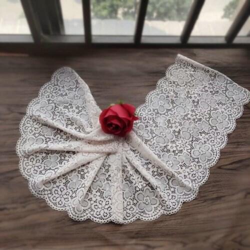 2M/lot 21cm wide light pink as picture thicken lace trim round flower embroidered decorative lace accessories SC658