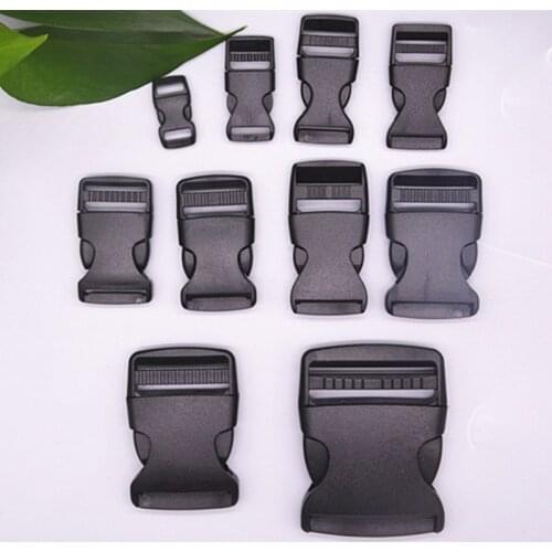 3pcs Plastic Side Release Buckles Slimwaist Backpack Straps Webbing Plastic Side Release Bump Buckle for Backpack Straps Luggage