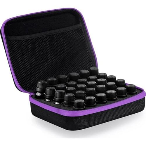 30 Bottles Storage Case Universal Portable Essential Oil Container Shock-proof Travel Carrying Case Organizer 5ML 10ML 15ML