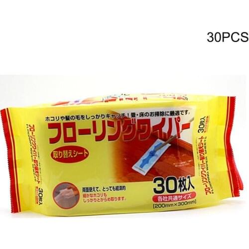 30 Tablets/pack Non-woven Fabric Disposable Dust Removal Multifunction Cleaning Removal Wipes Paper Dust Paper Mop E6I0