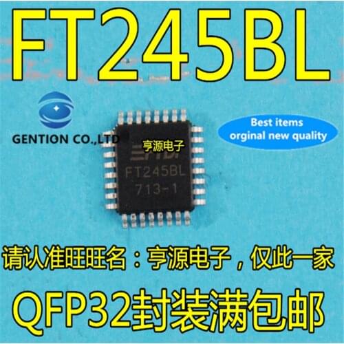 5Pcs FT245BL FT245BM FT245 QFP32 in stock 100% new and original