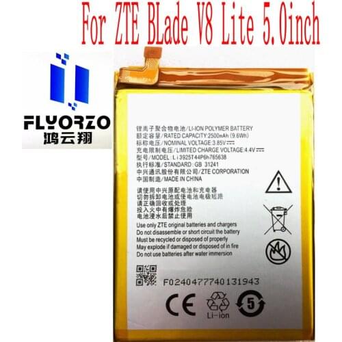 100% Brand new High Quality 2500mAh Li3925T44P6h765638 Battery For ZTE BLade V8 Lite 5.0inch Mobile Phone