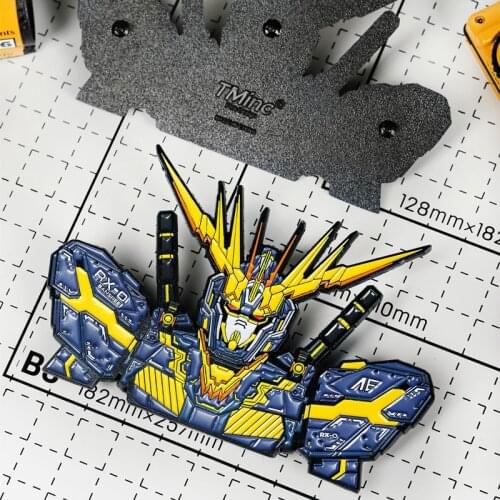 Mobile Suit GUNDAM-02 BANSHEE Stoving Varnish Cosplay Metal Bedge Bags Badge Button Brooch Pin Souvenir Props