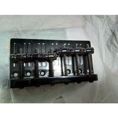 Free shipping 6 string electric bass bridge in black color