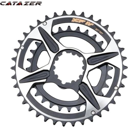 Catazer Direct-mounted Double-disc Mountain Bike 9/10/11-speed 38/28-tooth Transmission GXP Disc Ultra-light Crankset