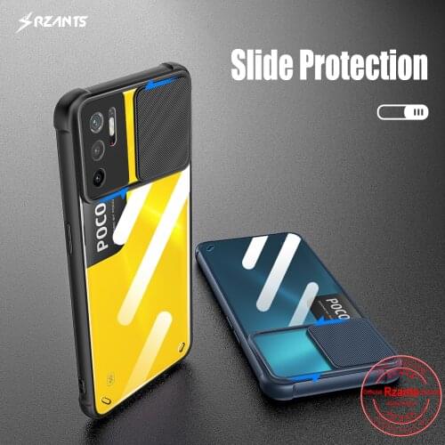 Rzants For Xiaomi POCO M3 PRO Redmi Note 10 5G Case [Lens Protection] Slim Crystal Clear Cover Double Soft Casing