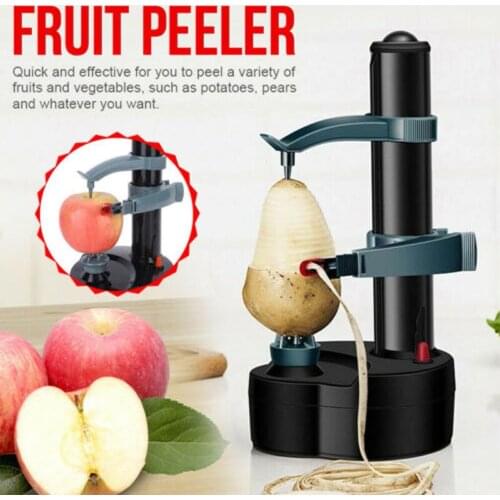 Electric Spiral Apple Peeler Cutter Slicer Fruit Potato Automatic Battery Operated Machine Peeler Slicer Machine Kitchen Tools