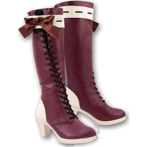 Violet Evergarden COS Verilette Eve Gaden With the cosplay High Knight Boots Shoes