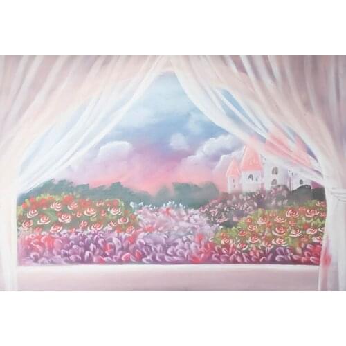 Mehofond Girl Birthday Party Backdrop Sea Of Florals Tower Decoration Photography Background Props Photo Studio Banner Photozone