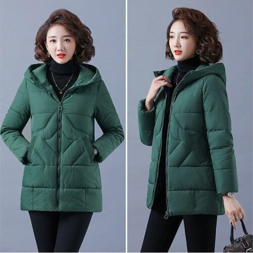 HAIMAITONG Women's Parkas With A Hood