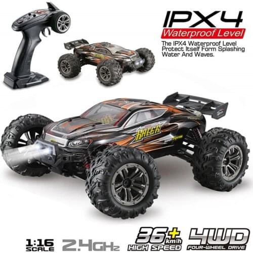 JTY Toys 1:16 RC Trucks 36km/h High Speed Remote Control Buggy Truck Waterproof 4WD Bigfoot Climbing Off-Road Remote Control Car