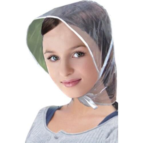 Creative Men Women Unisex Plastic Rain Visor Hat Foldable Kids Hiking Fishing Waterproof Windproof Hair Protection Bonnet Cap