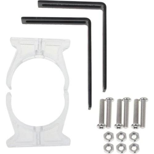 L Shape Buckle Bracket for 50mm Diameter Water Cooling Tank G1/4 Thread Cylinder Reservoir Tank for PC CPU Computer Cooling