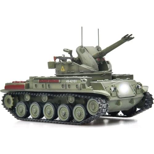 1:72 Scale M42 Anti-Aircraft Gun Vehicle Battle Tank Model Simulation Alloy Diecast Toy for Collection Gift Collectible Display