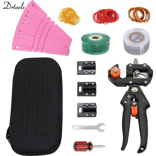Garden Tools Grafting Pruner Garden Secateurs Sharp Chopper Vaccination Cutting Tree Plant Shears and Graft Film Tape Kits