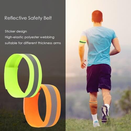 Night Reflective Safety Arm Belt Outdoor Running Cycling Jogging Wristbands for Outdoor Cycle Biking Entertainment