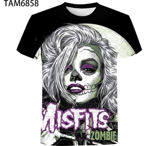 2021 new fashion new product strange monster 3D printing T-shirt men and women casual short-sleeved shirt direct sales