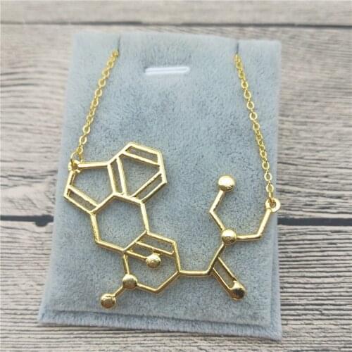 New Dopamine DNA Necklace Dopamine DNA Pendant Dopamine DNA Psychology Necklace Science Biology Jewelry For Women
