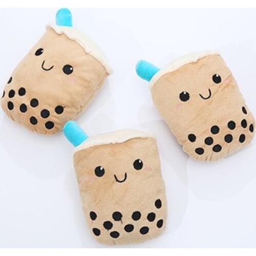 Squeaky Pet Dog Toys Simulation Milk Tea Chew Toy For Dogs Bite Resistant Puppy Cat Molar Toys Pets Products