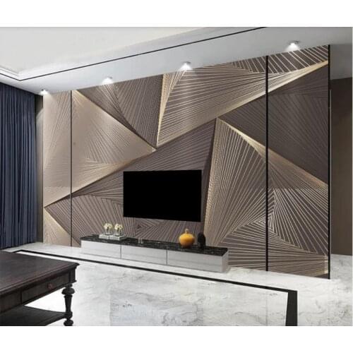 Custom 3D home improvement wallpapers for living room bedroom wallpaper for walls 3 d Abstract geometry Simple background wall