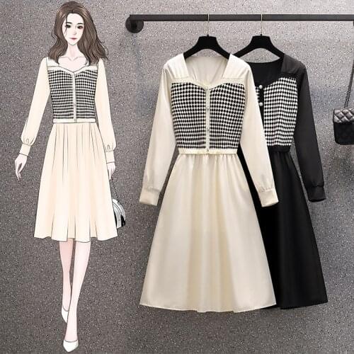 Модные платья в клетку Qingerant China At AliExpress