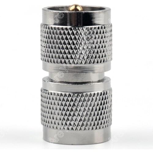 Areyourshop Sale 1 Pc Adapter Pl259 UHF Plug Male To Pl-259 Male RF Connector Straight Wire Connecto