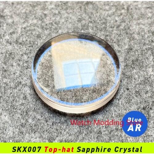HOT Top Hat Blue AR Sapphire Crystal SKX007/SKX009/SKX011/SRPD Fit For SKX Flat Inserts