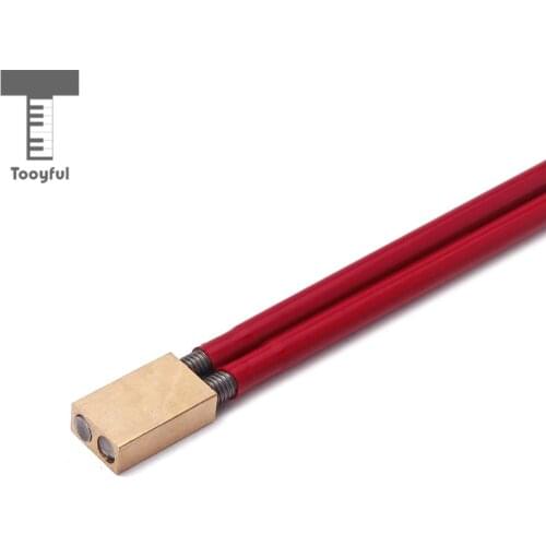 Two Way Red Steel Guitar Bass Truss Rod with Brass Head for Mandolin Ukulele Parts 310mm