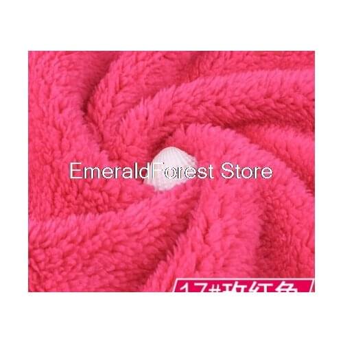 Shu cotton velvet lamb plush cloth Super soft warm doll pet clothes glove lining 50cm*160cm