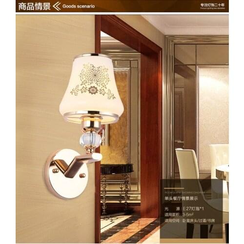 Modern Bedroom Bedside Lamp Corridor Aisle Led Glass Living Room Decorative