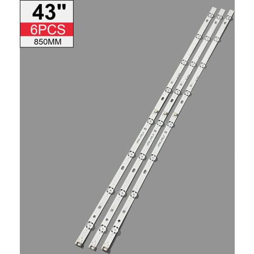 New Kit )3 PCS 8LED 850mm LED backlight strip for LG 43UH6030 43UF640 HC430DGN-SLNX1 UF64_UHD_A 43LH60FHD EAV63192501