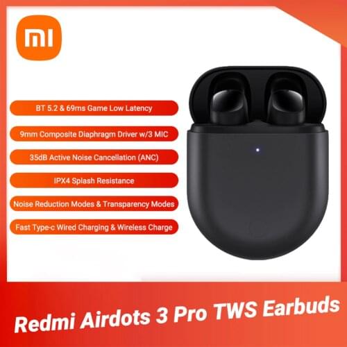 Xiaomi Redmi AirDots 3 Pro Blutooth 5.2 TWS Earphone Noise Cancelling Earbuds Waterproof Headphones Wireless Headset With Mic