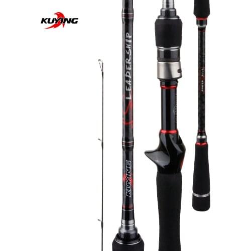 KUYING Leadership 2.16m 2.28m 2.4m 2.58m 2.7m Spinning Casting Lure Fishing Rod Pole Carbon Cane FUJI Medium Fast Universal