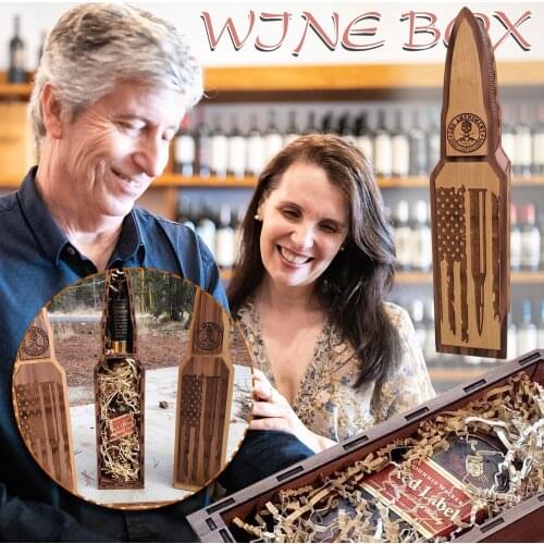 Vintage Brown Wooden Wine Box Storage Gift Box General Purpose Wine Packaging Box Vintage Wooden Storage Case Mens Gift