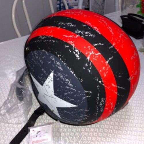 Mens Womens Open Motorcycle Helmet Vintage Casco With Inner Lens Size 53-61cm Xs/m/l/xl