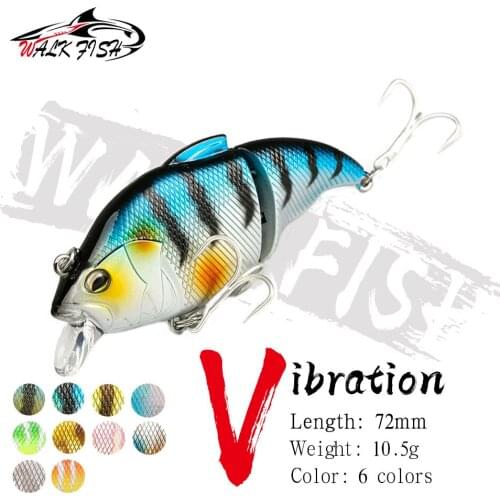 WALK FISH 72mm 10.5g Top professional Wobblers fishing tackle fishing lures vibration bait for ice fishing Artificial accessorie