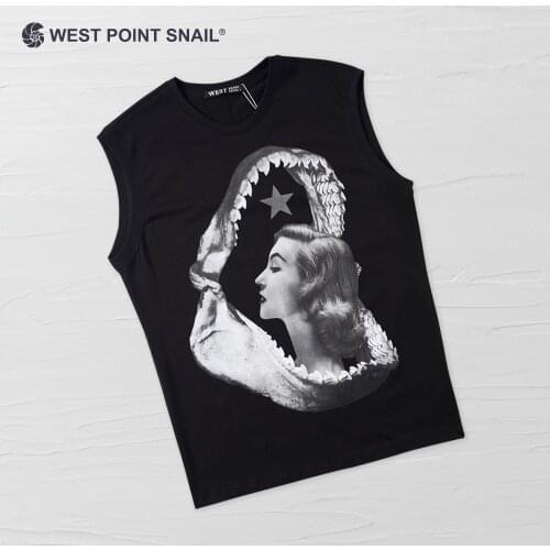 WEST POINT SNAIL XIDIANWONIU Men's T-shirts With Print