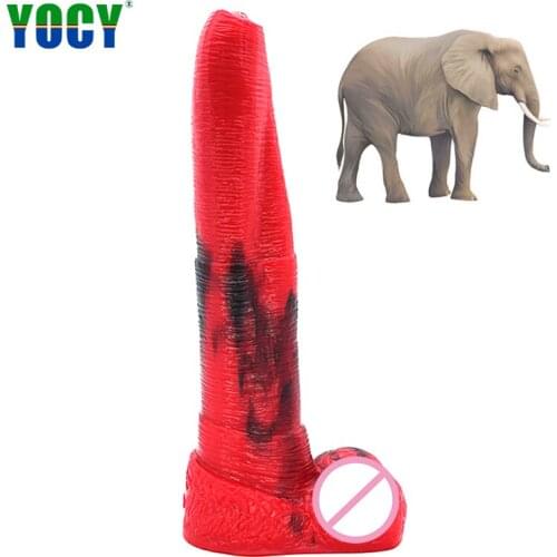 YOCY G-spot Masturbation Dildos Silicone Soft Animal Dildo Anus Masage Sex Toys For Female Elephant Penis Colorful Dong SexoShop