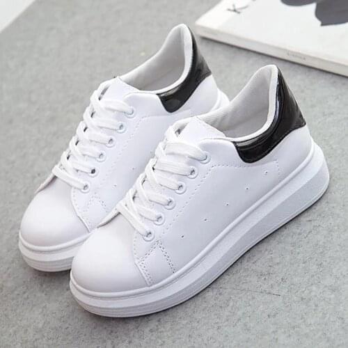 Sneakers women shoes 2021 spring breathable non-slip lace-up casual white shoes woman basket femme