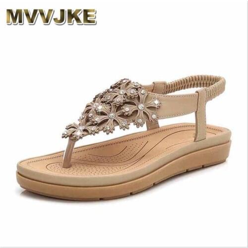 MVVJKE Women Sandals Flip Flops New Summer Fashion Rome Slip-On Breathable Non-slip Shoes Woman Slides Solid Casual Female