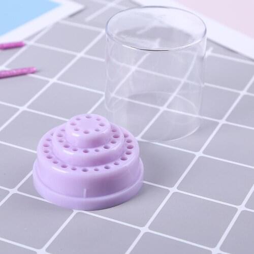 1 Set 48 Holes Nail Drill Bits Holder Stand Display tool Drill Bit Organizer Box Container Manicure Tool Support Dropshipping