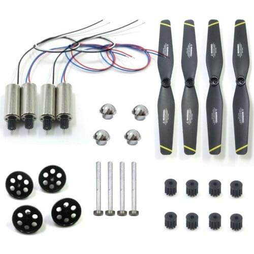 28PCS SG700 Spare Part Set RC Drone SG700 Motor Engine Propeller Blade Fixed Cover Iron Shaft Big Gear Motor Gear SG700 Part
