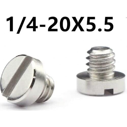 50PCS 1/4' quick mounting plate screw coin quick dismounting screw holder camera tripod fixed photographic equipment accessories