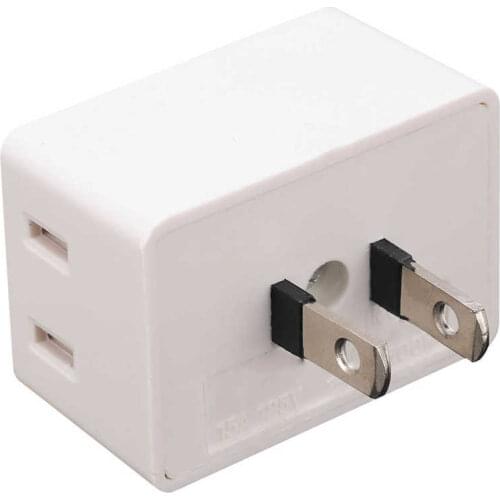 Anchor screws anchor Power Outlet Plug Adapter 1 to 3 Wall Socket Extender US Plug 125V 15A 1500W JET303A-1 nylon