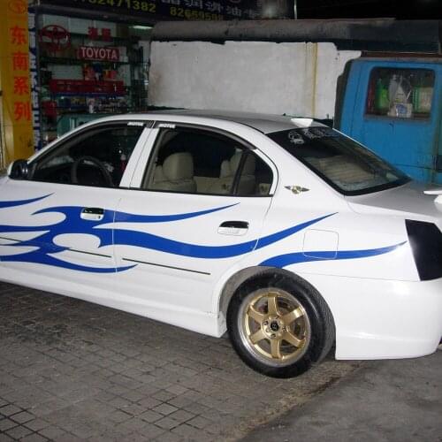 Car Decals Stripes Sports 137'' for Elantra Vinyl Side Door sticker ZC278