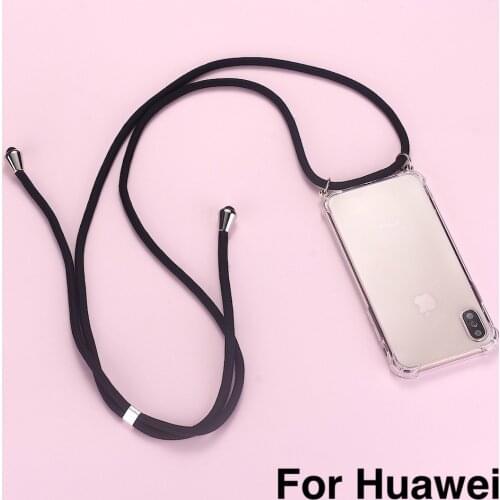 Strap Cord Chain Phone Tape Necklace Lanyard Mobile Phone Case for Carry to Hang For HUAWEI P Nova Mate P Smart 10 20 30 3 4 5