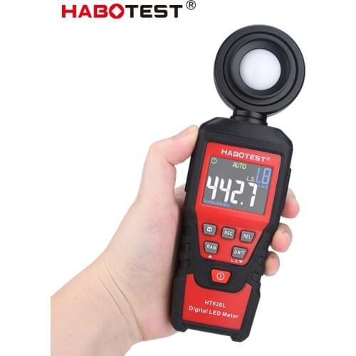 Digital Light LED Light Meter Mini HABOTEST HT620L Illuminometer Lux Meter Photometer Tester Lux Meter Auto Manual Range